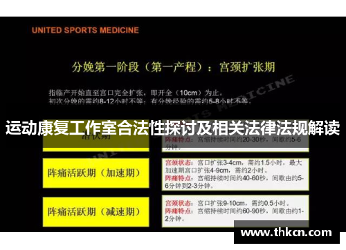 运动康复工作室合法性探讨及相关法律法规解读
